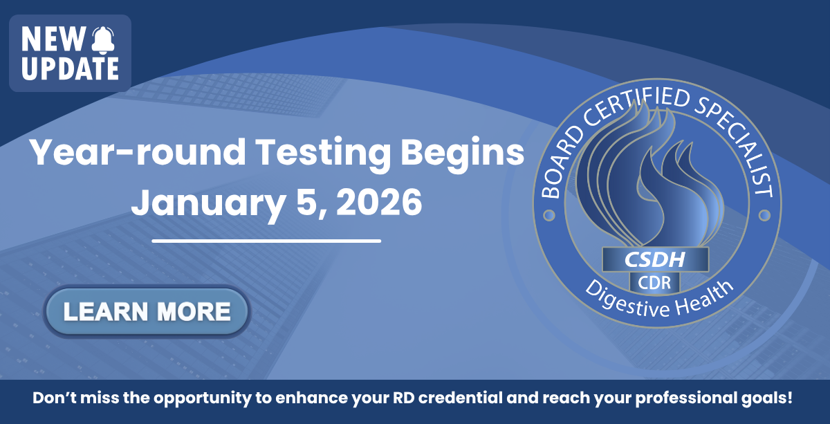 Board Certification as a Specialist in Digestive Health