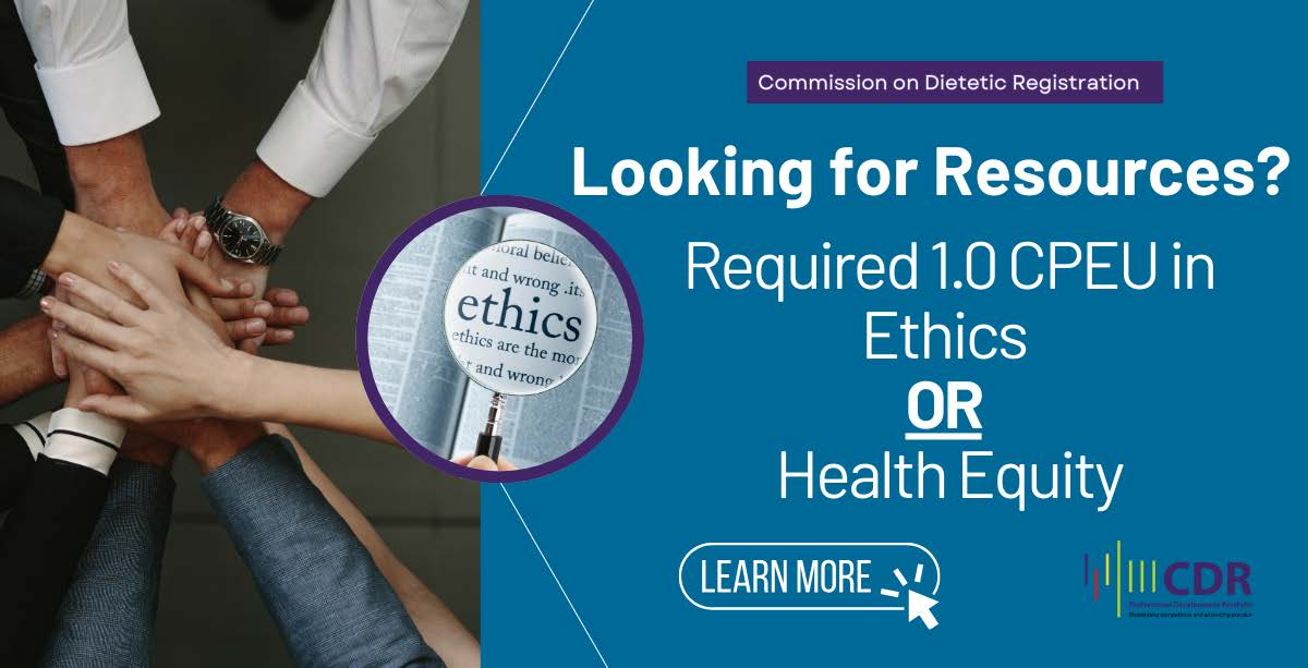 ETHICS OR HEALTH EQUITY CPEU REQUIREMENT RESOURCES